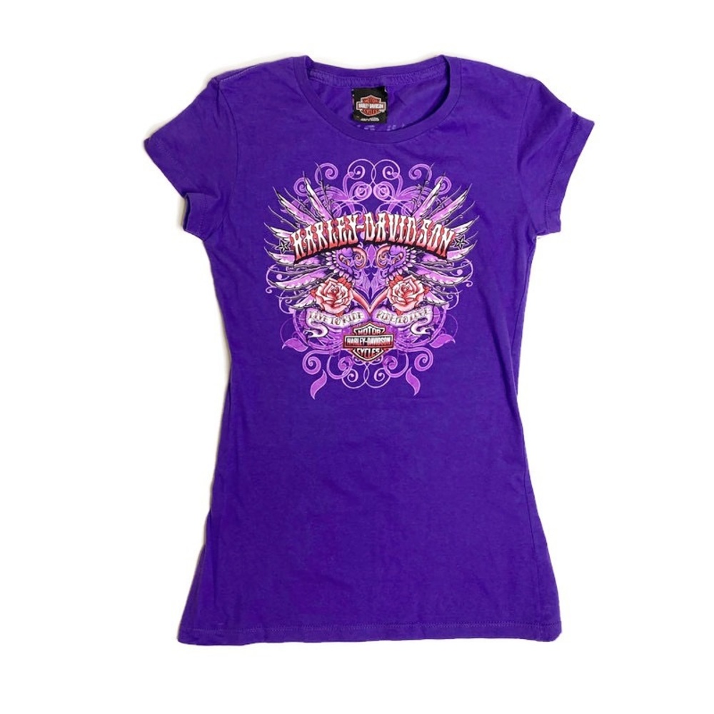 Harley Davidson T Shirt Purple San Diego